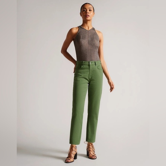 NWT - Ted Baker Rinalda Jeans - green - size 25 - Picture 2 of 9